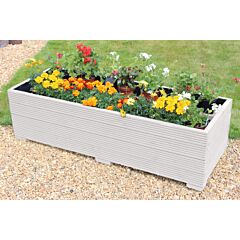 BR Garden Muted Clay 5ft Wooden Planter Box - 150x56x43 (cm) great for Vegetable Gardens + Free Gift