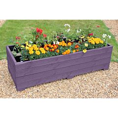 BR Garden Purple Wooden Garden Planter extra large & Extra Deep 150x56x43 (cm)