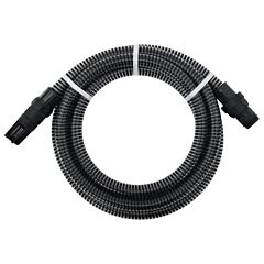 Suction Hose with PVC Connectors 4 m 22 mm Black
