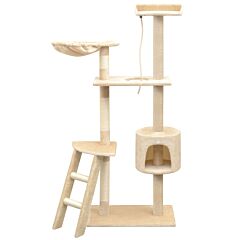 Cat Tree with Sisal Scratching Posts 150 cm Beige