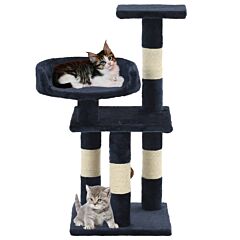 Cat Tree with Sisal Scratching Posts 65 cm Blue