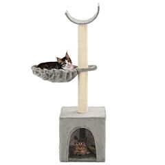 Cat Tree with Sisal Scratching Posts 105 cm Grey