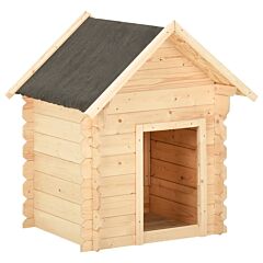 Dog House 100x80x100 cm Solid Pine Wood 14 mm