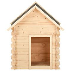 Dog House 125x80x100 cm Solid Pine Wood 14 mm