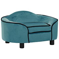 Dog Sofa Turquoise 67x47x36 cm Plush