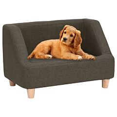 Dog Sofa Dark Grey 60x37x39 cm Linen