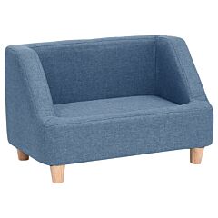 Dog Sofa Blue 60x37x39 cm Linen