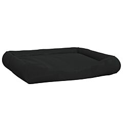 Dog Cushion with Pillows Black 115x100x20 cm Oxford Fabric