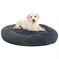 Washable Dog & Cat Cushion Dark Grey 70x70x15 cm Plush