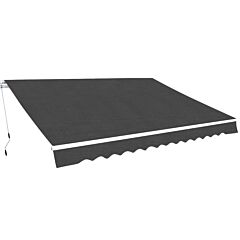 Folding Awning Manual Operated 450 cm Anthracite