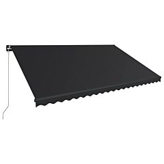 Manual Retractable Awning 500x300 cm Anthracite