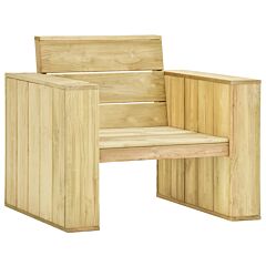 Garden Chairs 2 pcs 89x76x76 cm Impregnated Pinewood