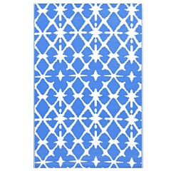 Outdoor Carpet Blue and White 160x230 cm PP