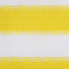 Balcony Screen Yellow and White 120x500 cm HDPE