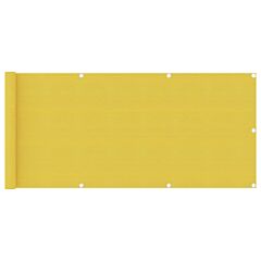 Balcony Screen Yellow 75x300 cm HDPE