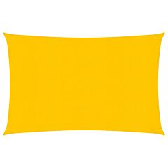 Sunshade Sail 160 g/m² Yellow 2.5x4 m HDPE