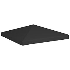 Gazebo Top Cover 270 g/m² 3x3 m Black