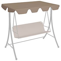 Replacement Canopy for Garden Swing Taupe 188/168x110/145 cm