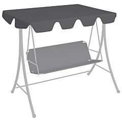Replacement Canopy for Garden Swing Anthracite 150/130x70/105cm