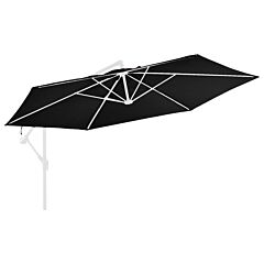 Replacement Fabric for Cantilever Umbrella Black 350 cm