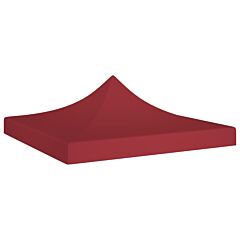Party Tent Roof 2x2 m Burgundy 270 g/m²