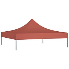 Party Tent Roof 2x2 m Terracotta 270 g/m²