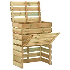 Slatted Garden Composter 80x50x100 cm Impregnated Pinewood