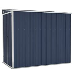 Wall-mounted Garden Shed Anthracite 118x194x178 cm Steel