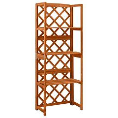 Trellis with Shelves 55x30x140 cm Solid Fir Wood