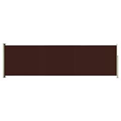 Patio Retractable Side Awning 180x600 cm Brown