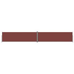 Retractable Side Awning Brown 180x1200 cm