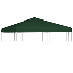  vidaXL Gazebo Cover Canopy Replacement 310 g / m² Green 3 x 3 m