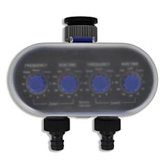 Garden Electronic Automatic Water Timer Irrigation Timer Double Outlet