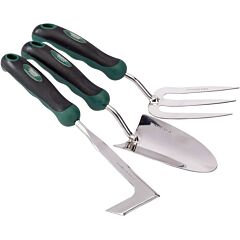 Draper Tools Garden Trowel, Hand Fork & Crack Weeder Set 27436