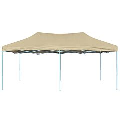 Foldable Tent Pop-Up 3x6 m Cream White