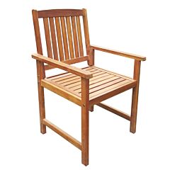 Garden Chairs 2 pcs Solid Acacia Wood Brown