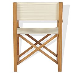 Folding Director's Chair Solid Teak Wood