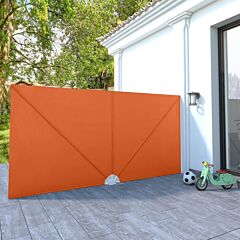 Collapsible Terrace Side Awning Terracotta 400x200 cm