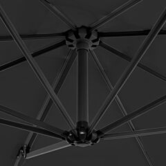 Cantilever Umbrella with Aluminium Pole Anthracite 250x250 cm