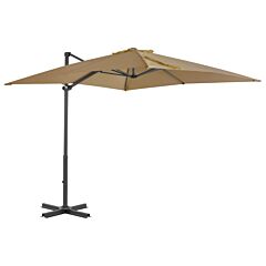 Cantilever Umbrella with Aluminium Pole Taupe 250x250 cm