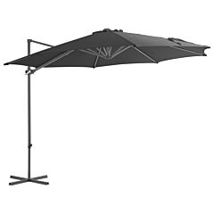 Cantilever Umbrella with Steel Pole Anthracite 300 cm