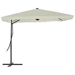 Outdoor Parasol with Steel Pole 250x250 cm Sand