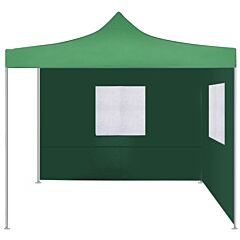 Foldable Tent with 2 Walls 3x3 m Green