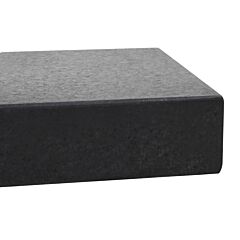 Parasol Base Granite 25 kg Rectangular Black
