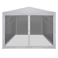 Party Tent with 4 Mesh Sidewalls 4x3 m