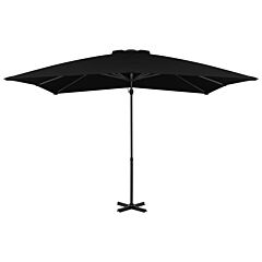 Cantilever Umbrella with Aluminium Pole Black 250x250 cm