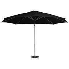 Cantilever Umbrella with Aluminium Pole Black 300 cm