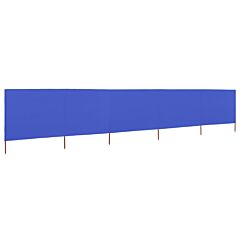 5-panel Wind Screen Fabric 600x80 cm Azure Blue