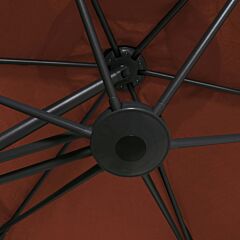 Outdoor Parasol with Steel Pole 300 cm Terracotta
