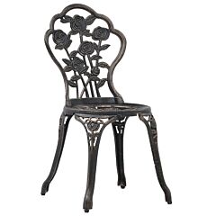 Bistro Chairs 2 pcs Bronze Cast Aluminium